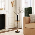 thumbnail image 2 of Forella Granite & Acrylic Pedestal End Table, 2 of 7