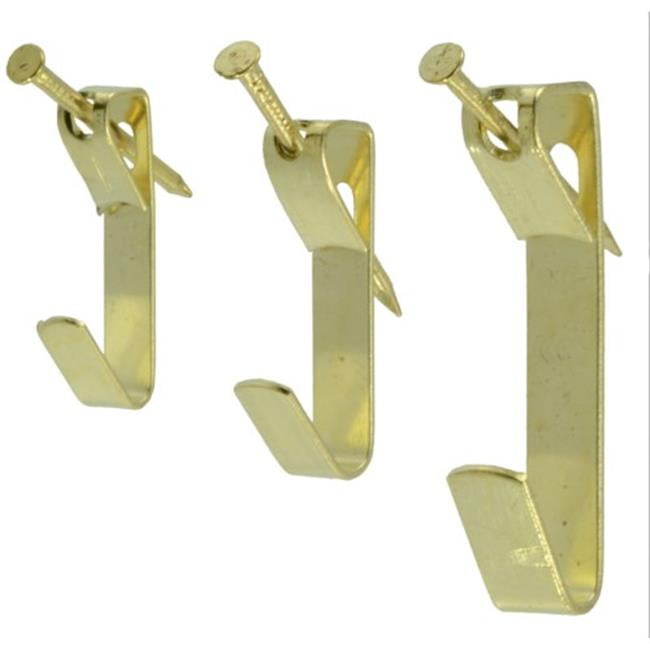 Midwest Fastener MF23466 Brass Assorted Picture Hangers 45 Piece