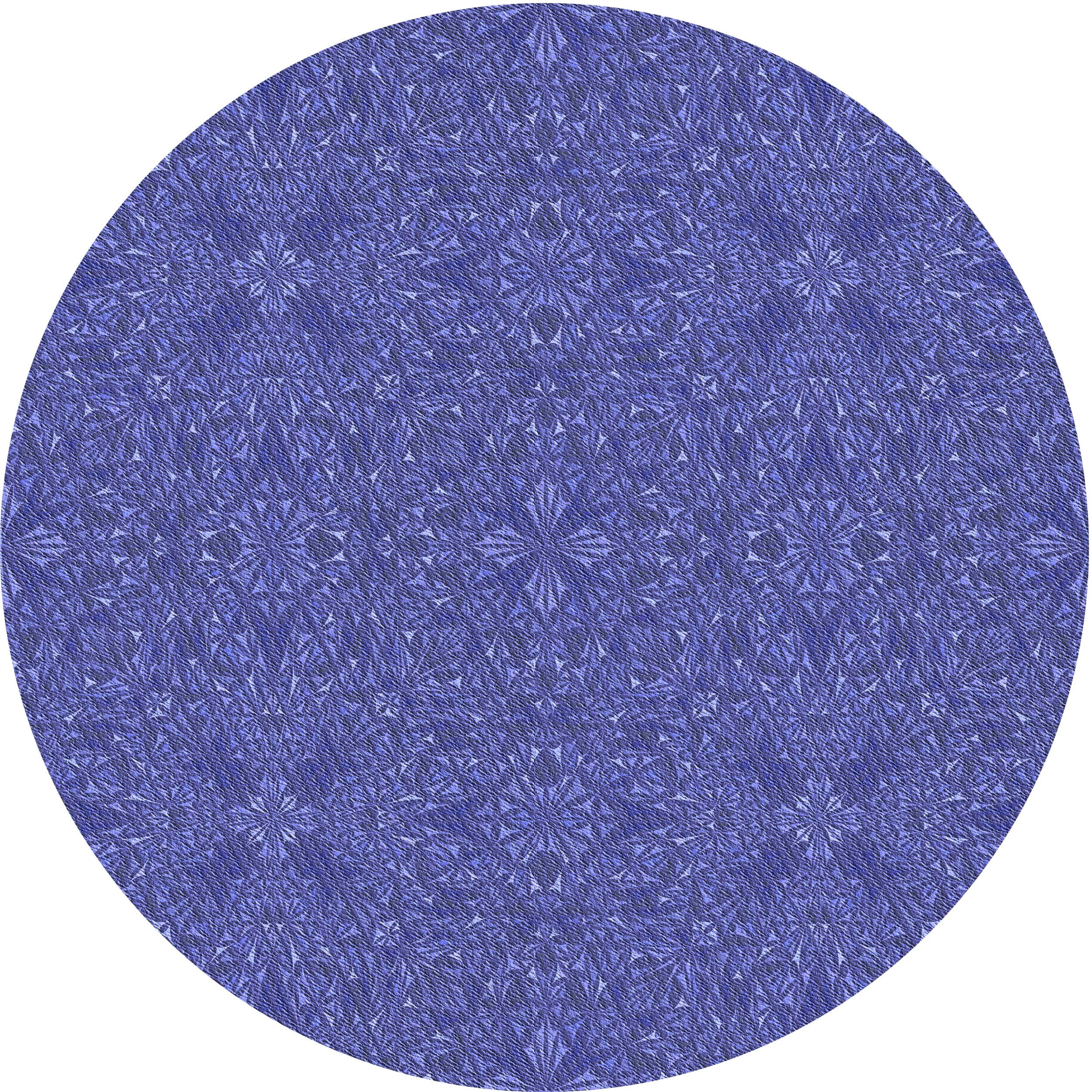 Ahgly Company Indoor Round Patterned Light Slate Blue Area Rugs, 6 ...