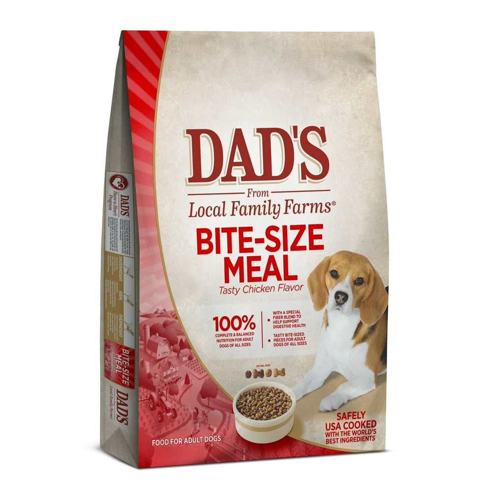 DAD'S Bite Size Meal Dry Dog Food, 17.6 lbs