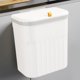 thumbnail image 4 of Papelera de cocina de plástico con anillo de presión | Papelera sin escalones que bloquea los olores | Cubo de basura pequeño para el hogar, baño, dormitorio, sala de estar, oficina, 4 of 6