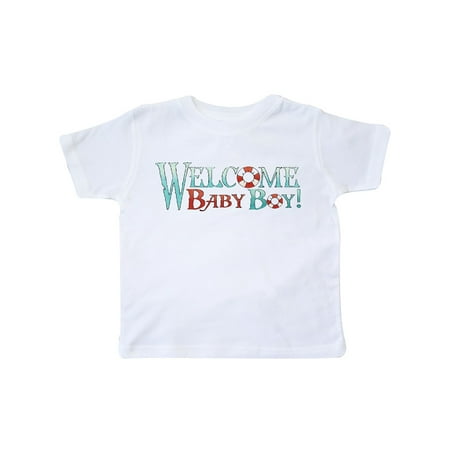 

Inktastic Nautical Welcome Baby Boy Gift Toddler Boy Girl T-Shirt