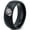 Black Dome Polish Tungsten, variant on Tungsten American Football Ball Band Ring 8mm Men Women Comfort Fit Black Dome Brushed Gray Polished