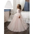 thumbnail image 4 of Girls 3 Hoops Crinoline Petticoat Full Slip Flower Girl Skirt Ball Gown Skirt Underskirt Flower Fluffy, 4 of 4