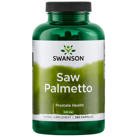 Swanson Saw Palmetto Whole Berry Capsules, 540 mg, 250 (Best Time To Take Saw Palmetto)
