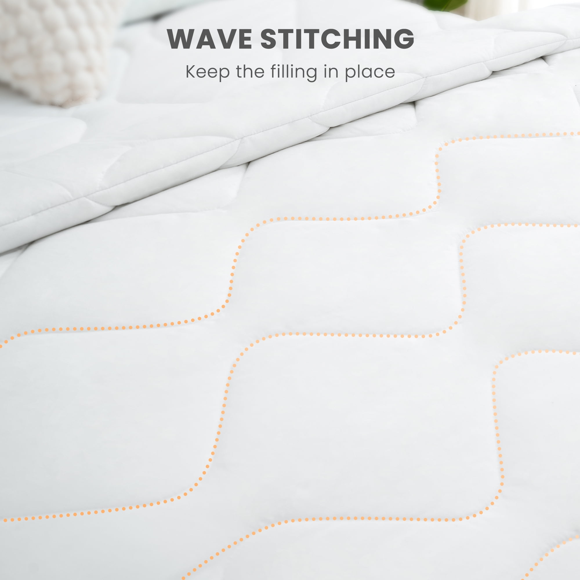 MARNUR All-Season Comforter Duvet Insert, Breathable Cooling Quilted Down Alternative, Fluffy Soft Luxury Hotel Style, Machine Washable, Full Size 82"x86"