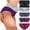 Multicolor, variant on Essentials Women's Cotton Bikini Brief Underwear (Available In Plus Size), Multipacks Women's Seamless Underwear No Show Stretch Bikini Panties Silky Invisible Hipster 5 Pack