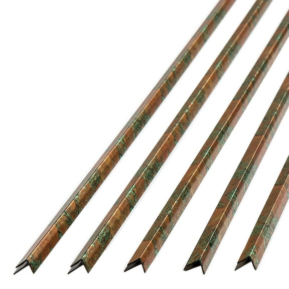 FASÄDE 47 in. Decorative Vinyl Outside Corner Trim Copper Fantasy (5 Pack)