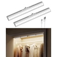 thumbnail image 1 of Luces de armario con sensor de movimiento EZVALO, recargables, LED, paquete de 2, 1 of 7