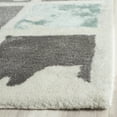 thumbnail image 3 of SAFAVIEH Bella Kalina Abstract Wool Area Rug, Grey/Ivory, 8' x 10', 3 of 7