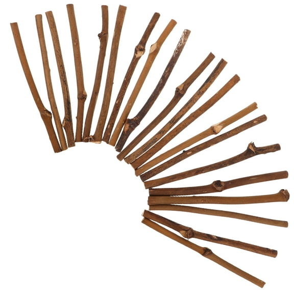 FRCOLOR 20 Pcs Mini Artificial Wood Sticks Craft DIY Crafts Dowel Coffee