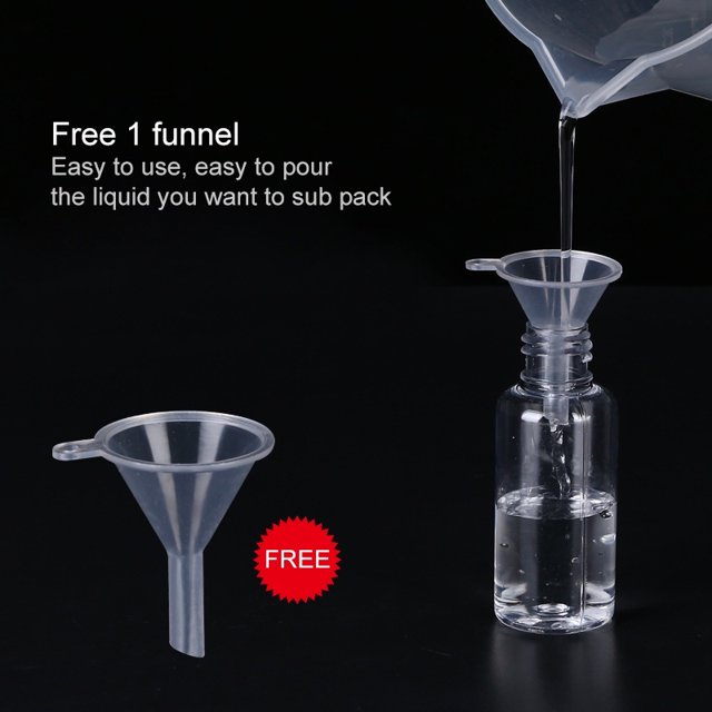 1pc 10/20/30/50/60/100ml De Plástico Flip Tapa Botellas Vacías Vail Para Viaje Contenedor Cosméticos Loción Mascota Botella huangjie unisex