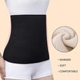 thumbnail image 2 of Winter Thicken Thermal Cashmere Waist Warmer Lumbar Support Belt Abdominal Stomach Protector Wrap Band Back Brace Kidney Binder, 2 of 5