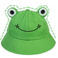 thumbnail image 3 of Cartoon Frog Bucket Sun Hat, Unisex Bucket Hat Outdoor Foldable Summer Hat, 3 of 4