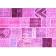 thumbnail image 1 of Ahgly Company Indoor Rectangle Patchwork Pink Transitional Area Rugs, 3' x 5', 1 of 4