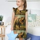 thumbnail image 4 of Fotbe Realistic Style Forest Dinosaur Vestido de Dormir para Niñas de 3 a 10 Años, Mangas Cortas, Estilo Princesa, Pijama Camisón con Mangas Voladas-X-Large, 4 of 6