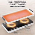 thumbnail image 6 of VBGK Double Induction Cooktop,110v 2 Burners Electric Cooktop, Portable Induction Stove Countertop Burner 60Hz,with Removable Grill Griddle Pan Non-stick, Induction Burner., 6 of 7