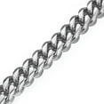 thumbnail image 5 of QQTDFG Fashion 12/15mm Cut Curb Cuban Link Chain Stainless Steel Mens Necklace Bracelet-12mm-7.5inch Bracelet-Silver, 5 of 5