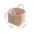 thumbnail image 2 of Large Foldable Floral Laundry Storage Hamper Portable Zipper Organizer Basket For Bedroom Household Clothes Storage, 2 of 5