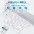 thumbnail image 3 of GPED BathTub Mat, Non-Slip Bath Mat, Machine Washable Shower Mat for Bathtub Floor Liner Mats with Suction Cups and Drain Holes, Clean and Soft on Feet, 34x22 Inch for Bathroom Floor, White, 3 of 6