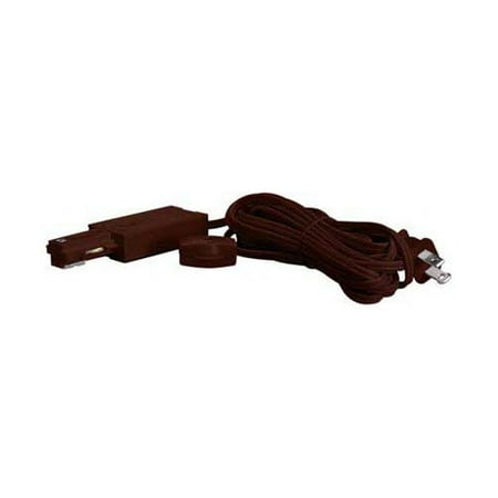 Wistaria Lighting Track Light Live End Cord Kit in Brown