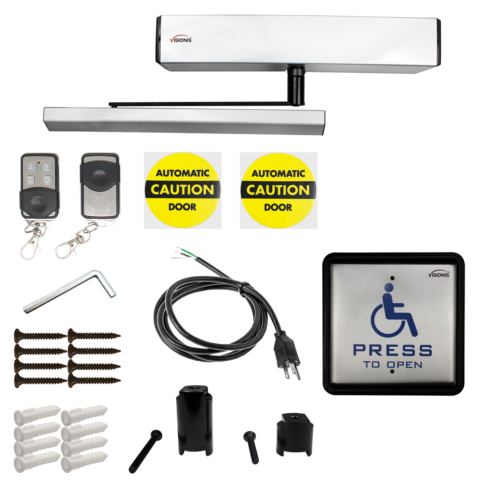 Visionis FPC8522 Slim Electric Automatic Door Opener + Closer for