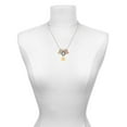 thumbnail image 3 of Delight Jewelry Goldtone Te Quiero Disc Multi-Colored Crystal Mom Charm Necklace, 3 of 5