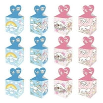 12 Pcs Cinnamoroll Party Candy Boxes for Anime Theme Birthday Party Supplies Decor,Girls Kids Birthday Game Party Kraft Paper Gift Bag Decoration