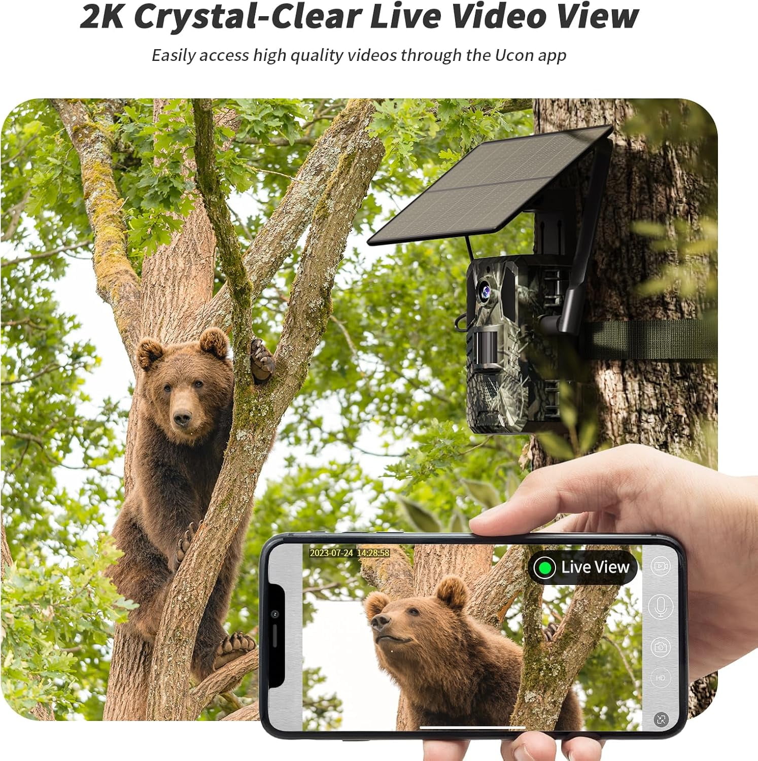 SEHMUA Trail Camera, AI Animal Detection Cellular Trail Cameras, Live Streaming Game Camera Built-in 4G LTE SIM Card with Unlimited Data Plan, Motion Activated 0.2s Trigger Trail Cam IP66 Waterproof