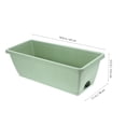 thumbnail image 2 of FENGGUIQU 4Sets Rectangular Resin Window Box Planter with Saucers for Indoor Outdoor Vegetable Flower Gardening, 2 of 6