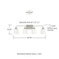 thumbnail image 2 of Capital Lighting 148941-541 Presley 4 Light 37" Wide Vanity Light - Brass, 2 of 7