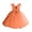 Dress 05-Orange, variant on Flower Girls Wedding Satin Dresses Princess Birthday Prom Gown