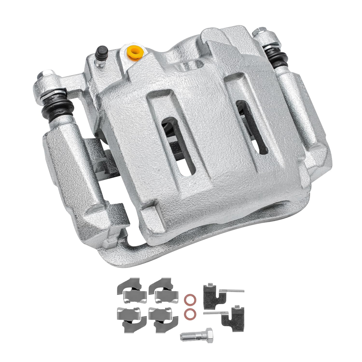 Detroit Axle - Front Disc Brake Calipers w/Bracket Replacement for Ford F-250 F-350 Super Duty Fits select: 2005-2012 FORD F250 SUPER DUTY, 2006-2008 FORD F350 SRW SUPER DUTY