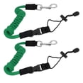 thumbnail image 1 of Riwesomey 2 piezas Kayak Paddle Leash Lanyard Cuerda anticaída Bombillas para automóviles Verde, 1 of 6