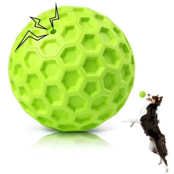 Pelota chirriante indestructible de juguete para perros DISSONIC para masticadores agresivos