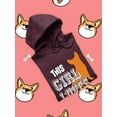 thumbnail image 3 of This Girl Loves Her Welsh Corgi. Hoodie Women -Image by Shutterstock, Female x-Large, 3 of 4