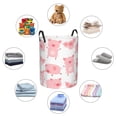 thumbnail image 6 of Goofa Kawaii Pigs Printed Circular Hamper,Laundry Basket with Handles,Storage Baskets Foldable,Large Capacity Laundry Hamper-Small, 6 of 8