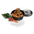 thumbnail image 4 of Lodge Cast Iron Serving Pot, 2 quarts, Non Stick, Black with Lid and Handles, 4 of 5
