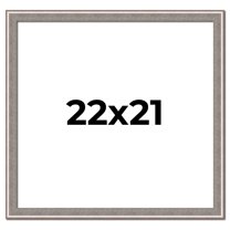 22x21 Frame Grey Real Wood Picture Frame Width 1.25 inches | Interior Frame Depth 0.5 inches | Hans