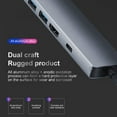 thumbnail image 3 of POINTERTECK USB Type C Hub Adaptateur/usb C Adaptateur/usb Adaptateur/usb Type C Adaptateur/usb C Hub de Charge Ethernet/multi-Fonction USB C Hub Adaptateur PD de Charge Rapide pour Macbook, 3 of 8