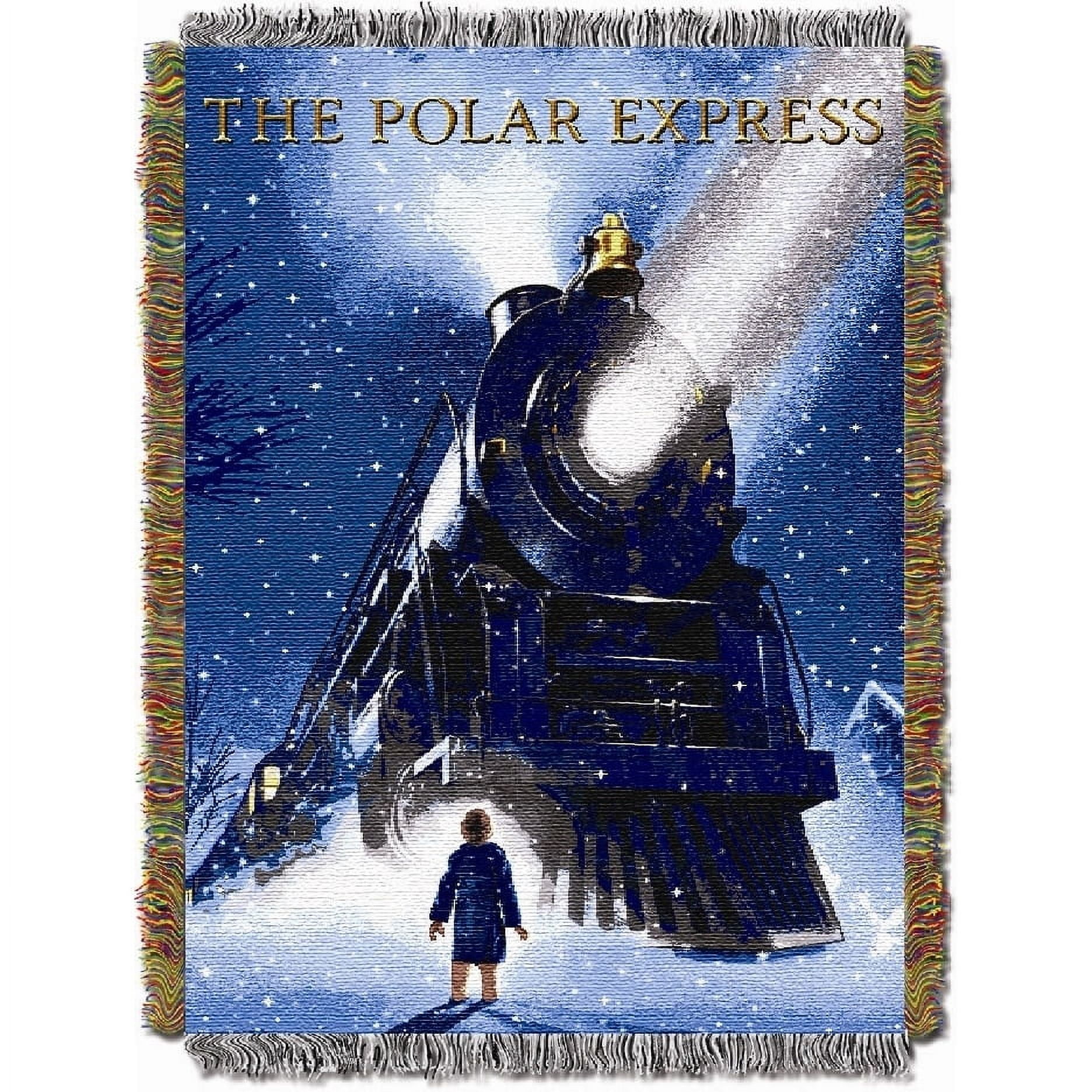 Warner Bros. Polar Express "Engine Wonder" 48" x 60" Woven Tapestry Throw