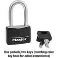 thumbnail image 4 of Master Lock Covered Aluminum Padlock - Key Lock - 1-9/16 In., Black, 4 of 5