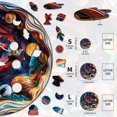 thumbnail image 3 of Puzzle de madera Welsky Universe 3D con efecto visual para adultos, 3 of 7