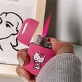 thumbnail image 2 of Mechero creativo de Hello Kitty, encendedor de llama roja a prueba de viento, Kawaii, MyMelody, Kuromi Cinnamo, entrega rápida, 2 of 4