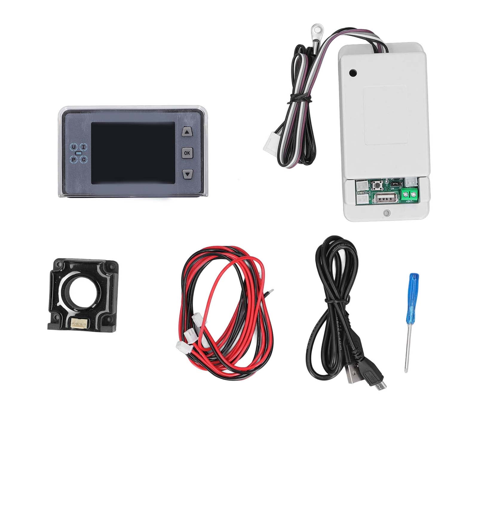 Monitor Voltímetro DC AiLi Con Alarma Programable Alto/Bajo Voltaje Y Probador Batería 500A