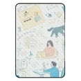thumbnail image 3 of Bohemian Color Picnic Blanket Waterproof Outdoor Beach Blanket Hand-held Pad Suitable for Travel, Camping, Beach, Family Gatherings, 3 of 8
