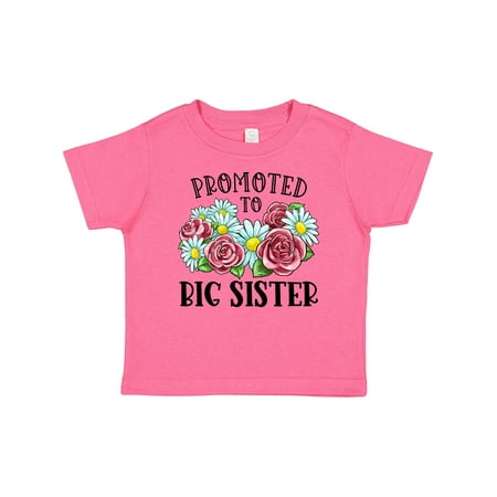 

Inktastic Promoted to Big Sister with Flowers Gift Baby Girl T-Shirt