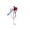 #1127-Multicolor*A, variant on Cheapark Independence Day Ball Flower Stem Tri Branch Bloom 2 Pieces for party venue yard home vase holiday gathering floral display patriotic decor red white blue festive flower branch set Gift