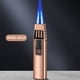 thumbnail image 1 of Encendedor de antorcha de butano a prueba de viento | Encendedor de gas recargable Blue Flame Turbine | Llama ajustable | Cuerpo de aleación metálica | Seguro Fácil de usar | Tamaño de bolsillo, 1 of 2