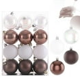 thumbnail image 2 of Lilixerw 24 PCS Christmas Tree Balls Ornaments,2.36 inch Shining Design Christmas Ball Hanging Ornaments for Christmas Tree Holiday Decorations,Coffee, 2 of 3